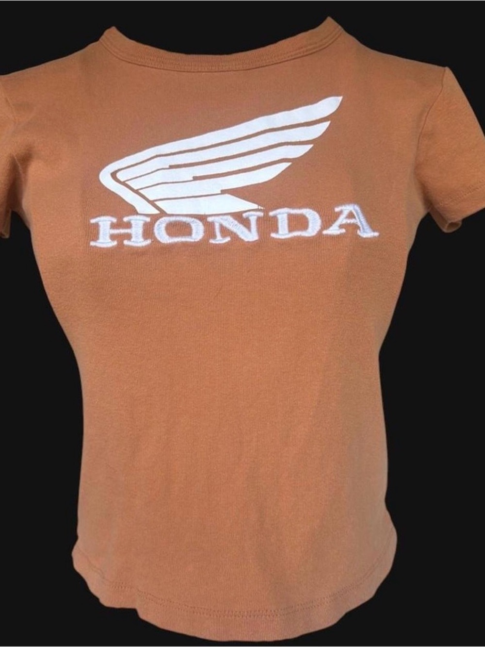 Honda Logo Rust Orange Crop Top